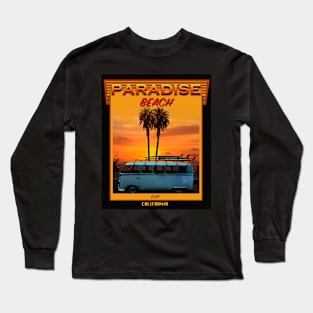 SURFING PARADISE BEACH Long Sleeve T-Shirt